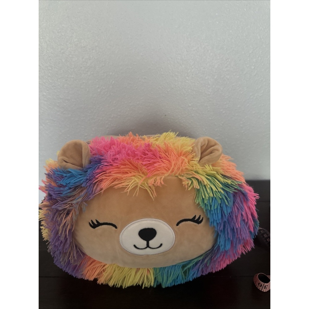 12–13" Lianne Lion Rainbow Mane Cat Stackable Squishmallow Plush Toy